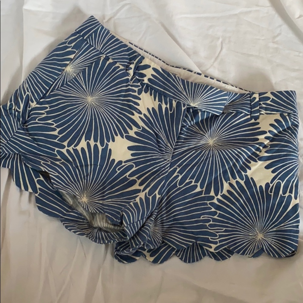 J. Crew scallop hem floral shorts